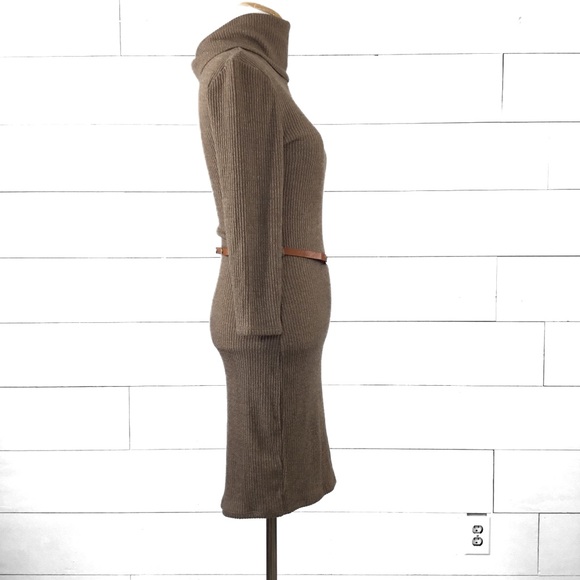 C’est Toi tan long sleeve turtleneck sweater dress - Picture 6 of 10
